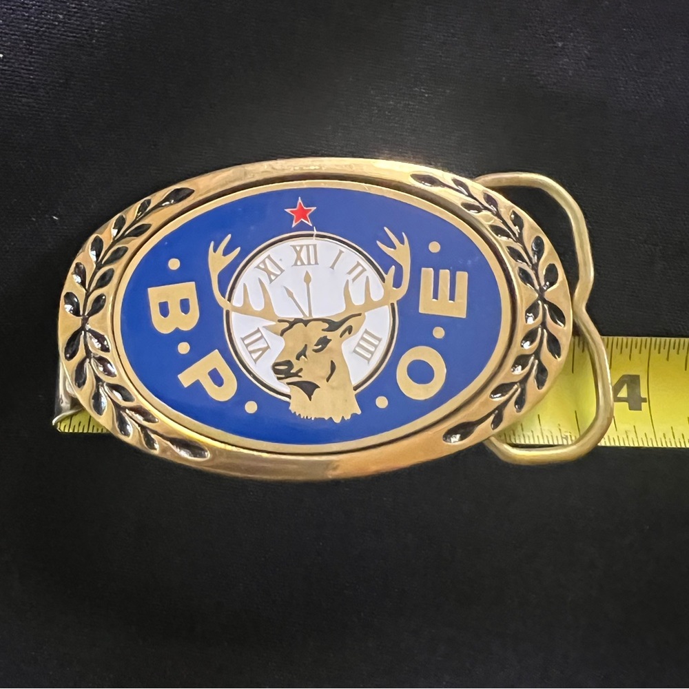 Elks BPOE belt buckle